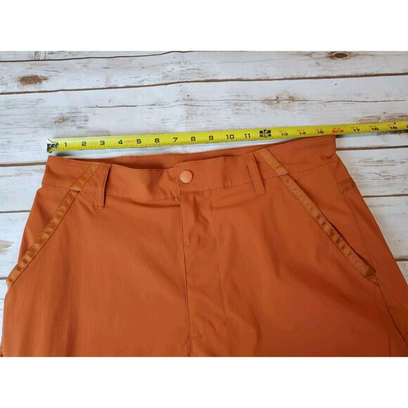 Standard Cloth Urban Outfitters Mens Small Nylon Tech Pant Cargo Orange Pockets - Picture 9 of 12